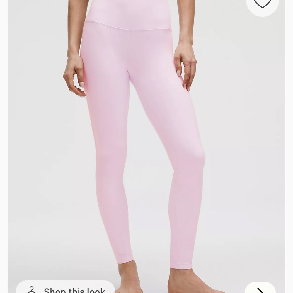 lululemon athletica Light Pink Leggings